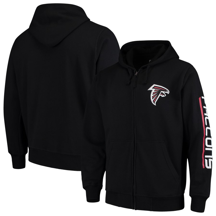 Atlanta Falcons G-III Sports By Carl Banks Post Route Full-Zip Hoodie Black cheap jerseys for sale - CheapJerseys.Shop