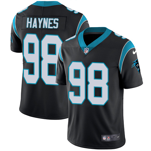 Carolina Panthers #98 Marquis Haynes Black Team Color Men's Stitched Vapor Untouchable Limited Jersey Men's cheap jerseys for sale - CheapJerseys.Shop