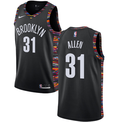 Brooklyn Nets #31 Jarrett Allen Black Swingman City Edition 2018/19 Jersey Mens cheap jerseys for sale - CheapJerseys.Shop