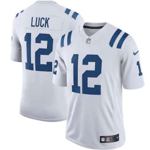 Indianapolis Indianapolis Colts #12 Andrew Luck Men's White Vapor Limited Team Jersey Men's cheap jerseys for sale - CheapJerseys.Shop