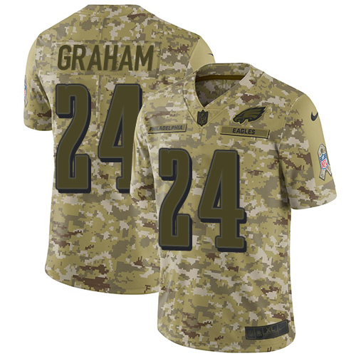 Philadelphia Eagles #24 Corey Graham Camo Men's Stitched Limited 2018 Salute To Service Jersey Men's cheap jerseys for sale - CheapJerseys.Shop