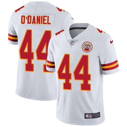 Kansas City Chiefs #44 Dorian O'Daniel White Men's Stitched Vapor Untouchable Limited Jersey Men's cheap jerseys for sale - CheapJerseys.Shop