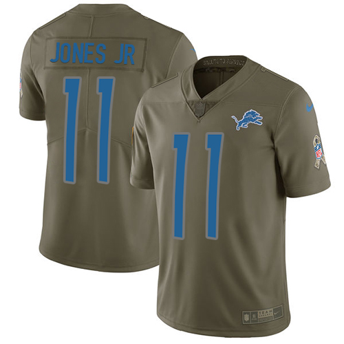 Detroit Lions #11 Marvin Jones Jr Olive Men's Stitched Limited 2017 Salute to Service Jersey Men's cheap jerseys for sale - CheapJerseys.Shop