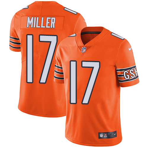 Chicago Bears #17 Anthony Miller Orange Men's Stitched Limited Rush Jersey Men's cheap jerseys for sale - CheapJerseys.Shop