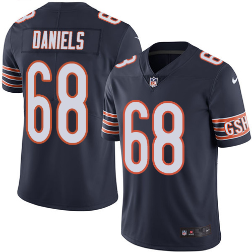 Chicago Bears #68 James Daniels Navy Blue Team Color Men's Stitched Vapor Untouchable Limited Jersey Men's cheap jerseys for sale - CheapJerseys.Shop