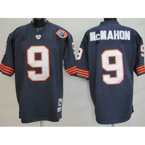 Mitchell & Ness Chicago Bears #9 Jim McMahon Blue With Big Number Stitched Throwback Jersey Men's cheap jerseys for sale - CheapJerseys.Shop