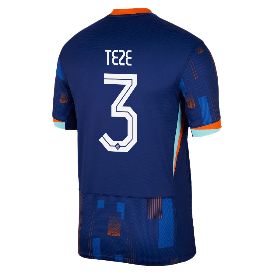 Jordan Teze 3 Netherlands National Team 2024/25 Away Men Jersey - Navy cheap jerseys for sale - CheapJerseys.Shop