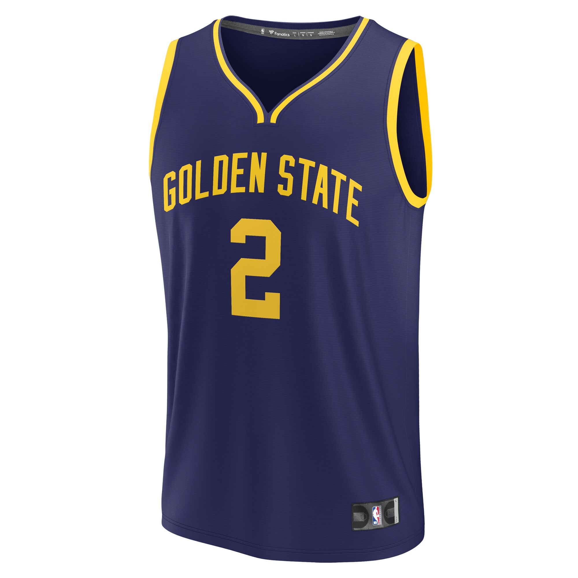 Brandin Podziemski Golden State Warriors Fanatics Fast Break Replica Jersey - Statement Edition - Navy cheap jerseys for sale - CheapJerseys.Shop