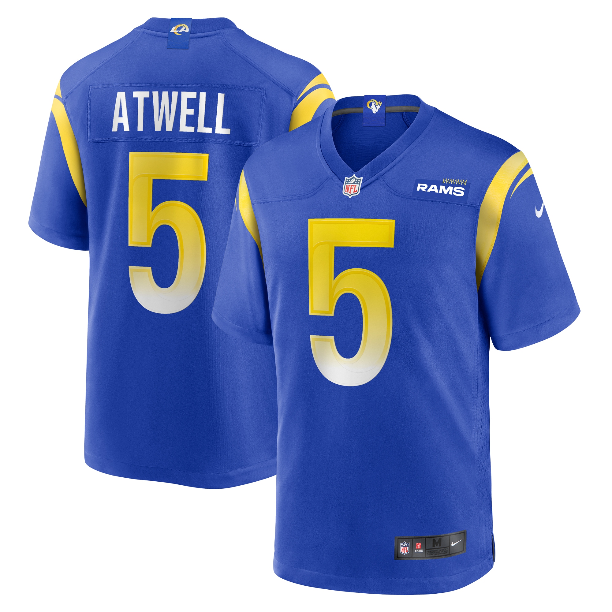 Tutu Atwell Los Angeles Rams Home Game Jersey - Royal cheap jerseys for sale - CheapJerseys.Shop