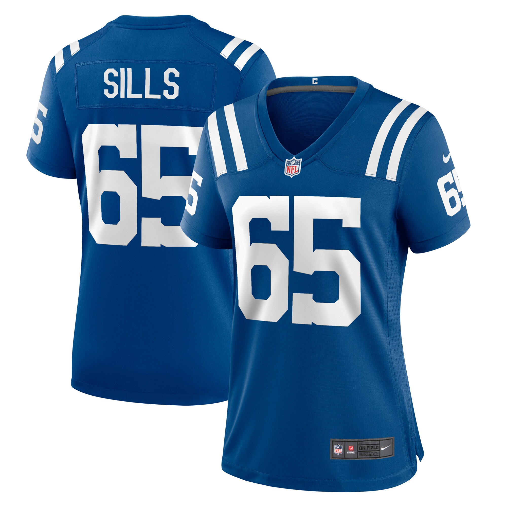 Josh Sills Indianapolis Colts Women's Team Game Jersey - Royal cheap jerseys for sale - CheapJerseys.Shop