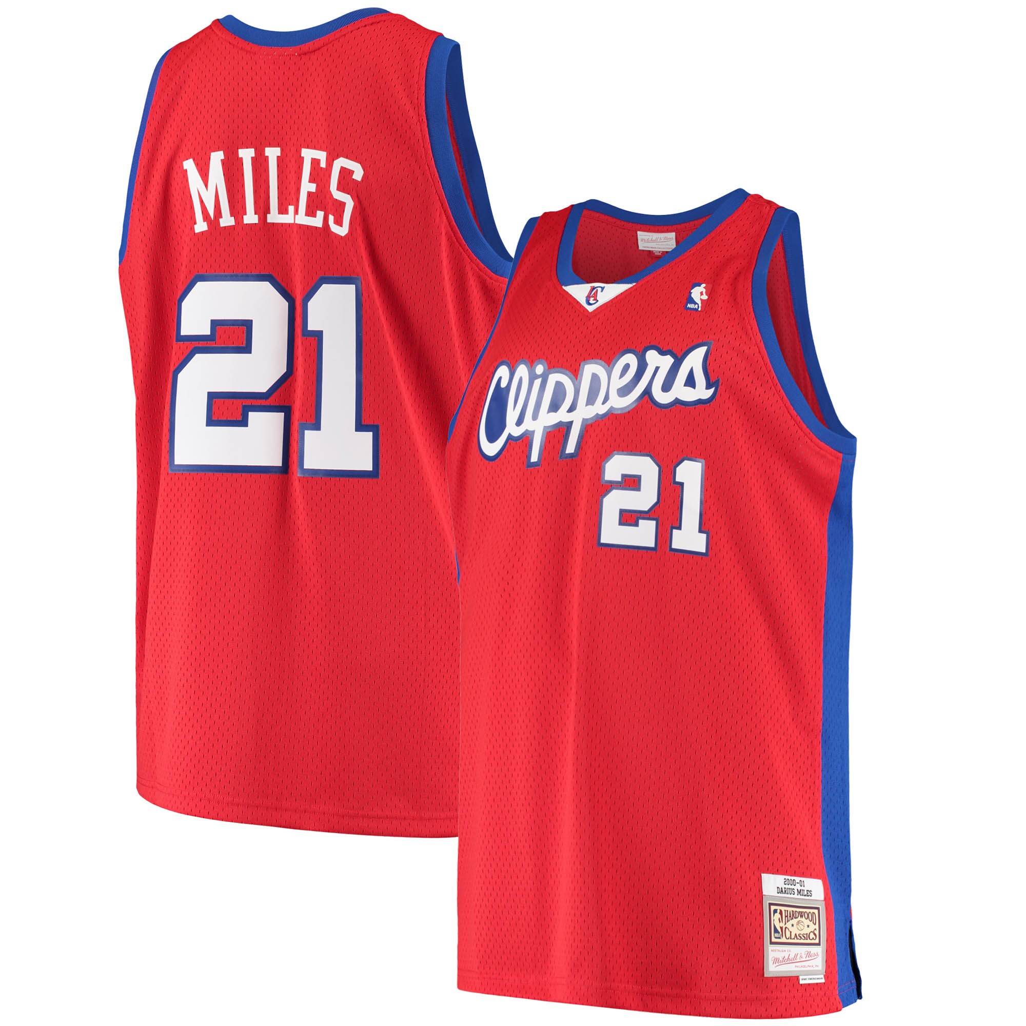 Darius Miles LA Clippers Mitchell & Ness Hardwood Classics Swingman Jersey - Red cheap jerseys for sale - CheapJerseys.Shop