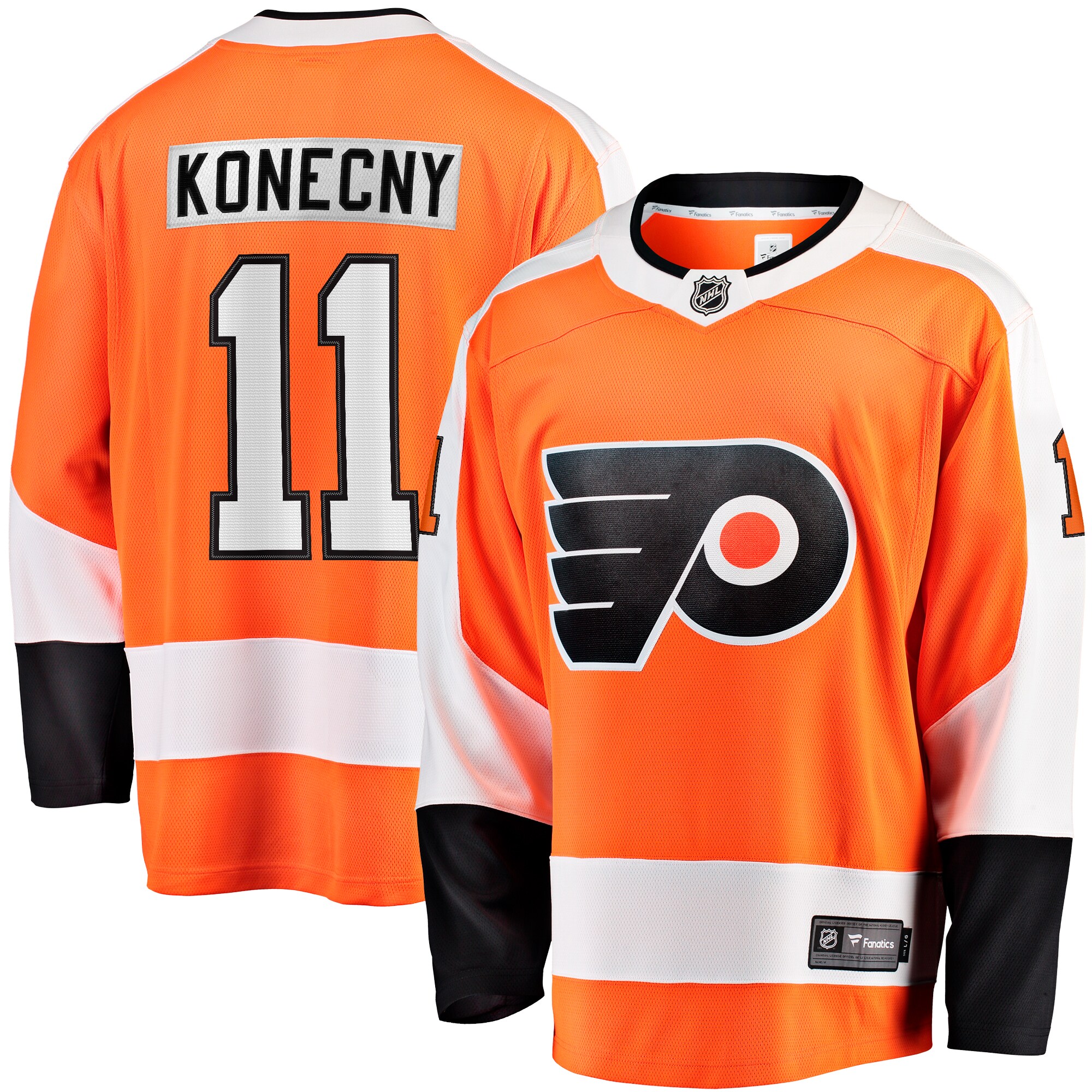 Travis Konecny Philadelphia Flyers Fanatics Home Breakaway Jersey - Orange cheap jerseys for sale - CheapJerseys.Shop