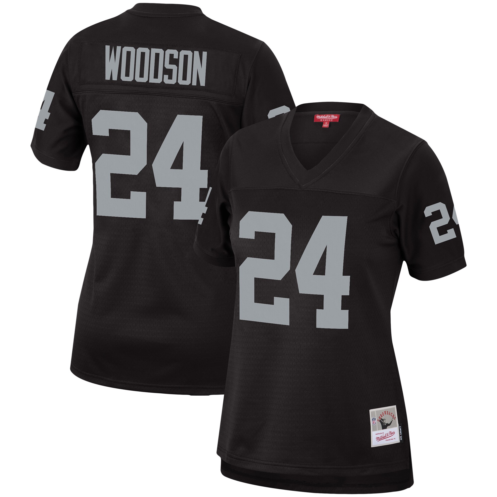 Charles Woodson Las Vegas Raiders Mitchell & Ness Women's Legacy Replica Team Jersey - Black cheap jerseys for sale - CheapJerseys.Shop
