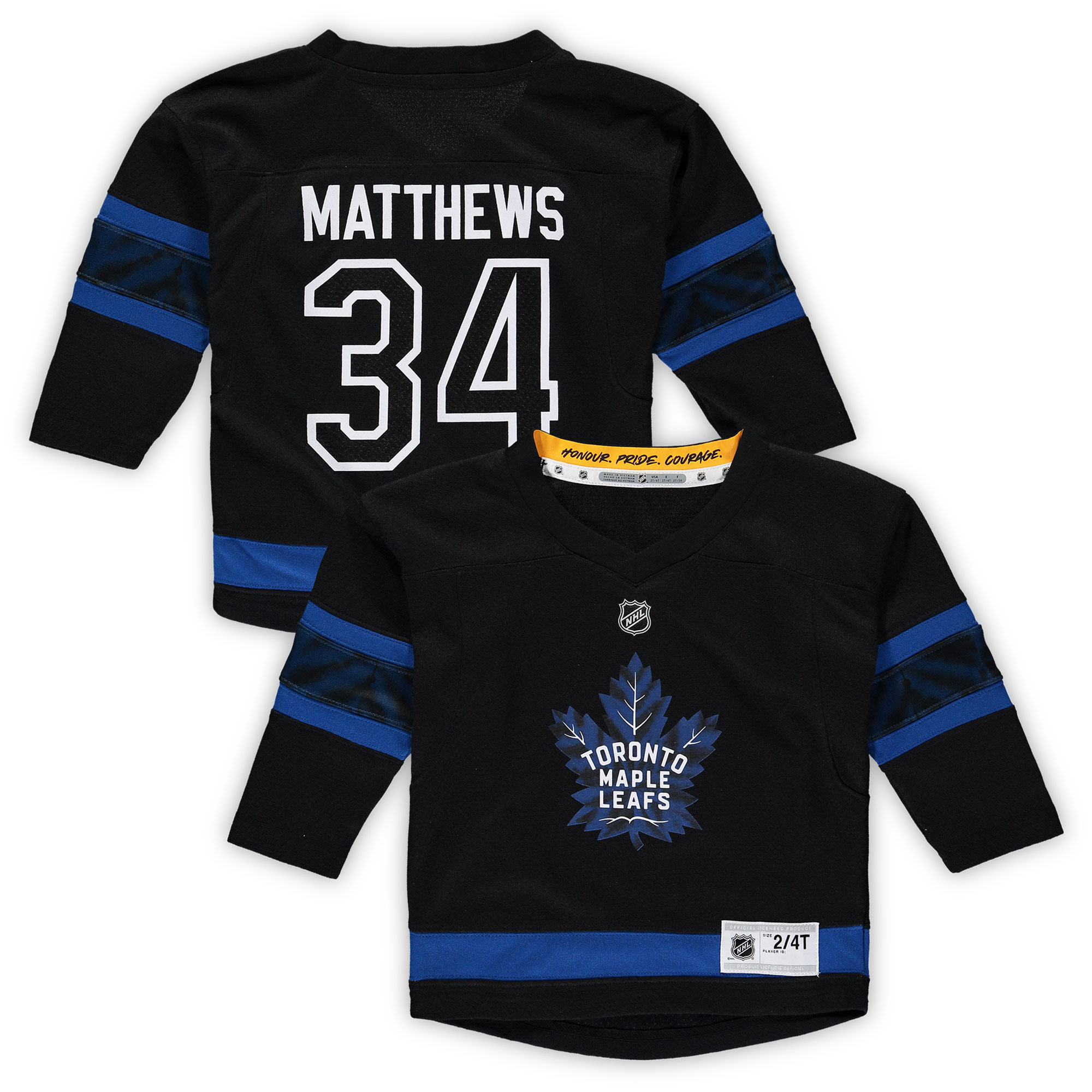 Auston Matthews Toronto Maple Leafs Toddler Alternate Replica Player Jersey - Black cheap jerseys for sale - CheapJerseys.Shop