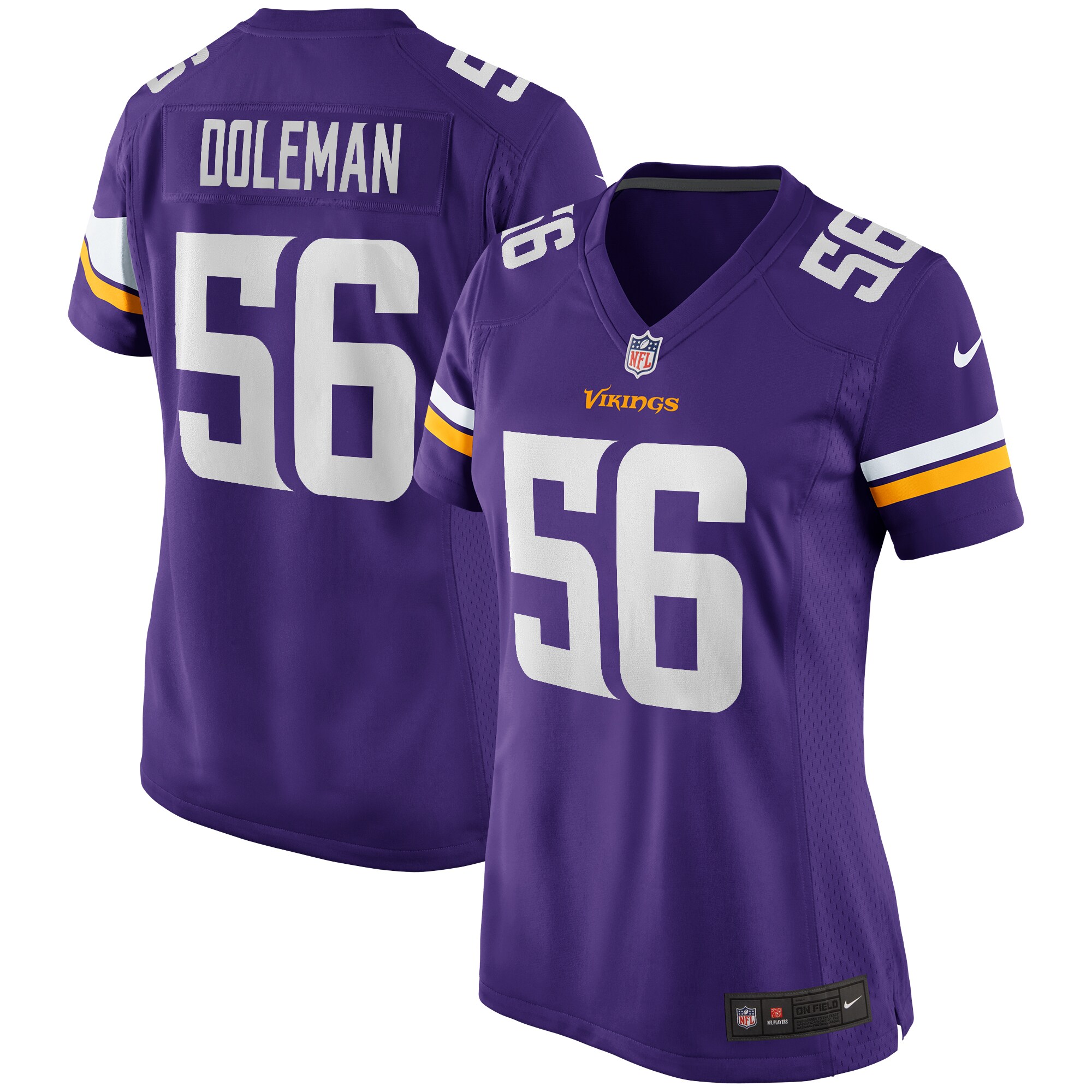 Chris Doleman Minnesota Vikings Women's Game Retired Player Jersey - Purple cheap jerseys for sale - CheapJerseys.Shop