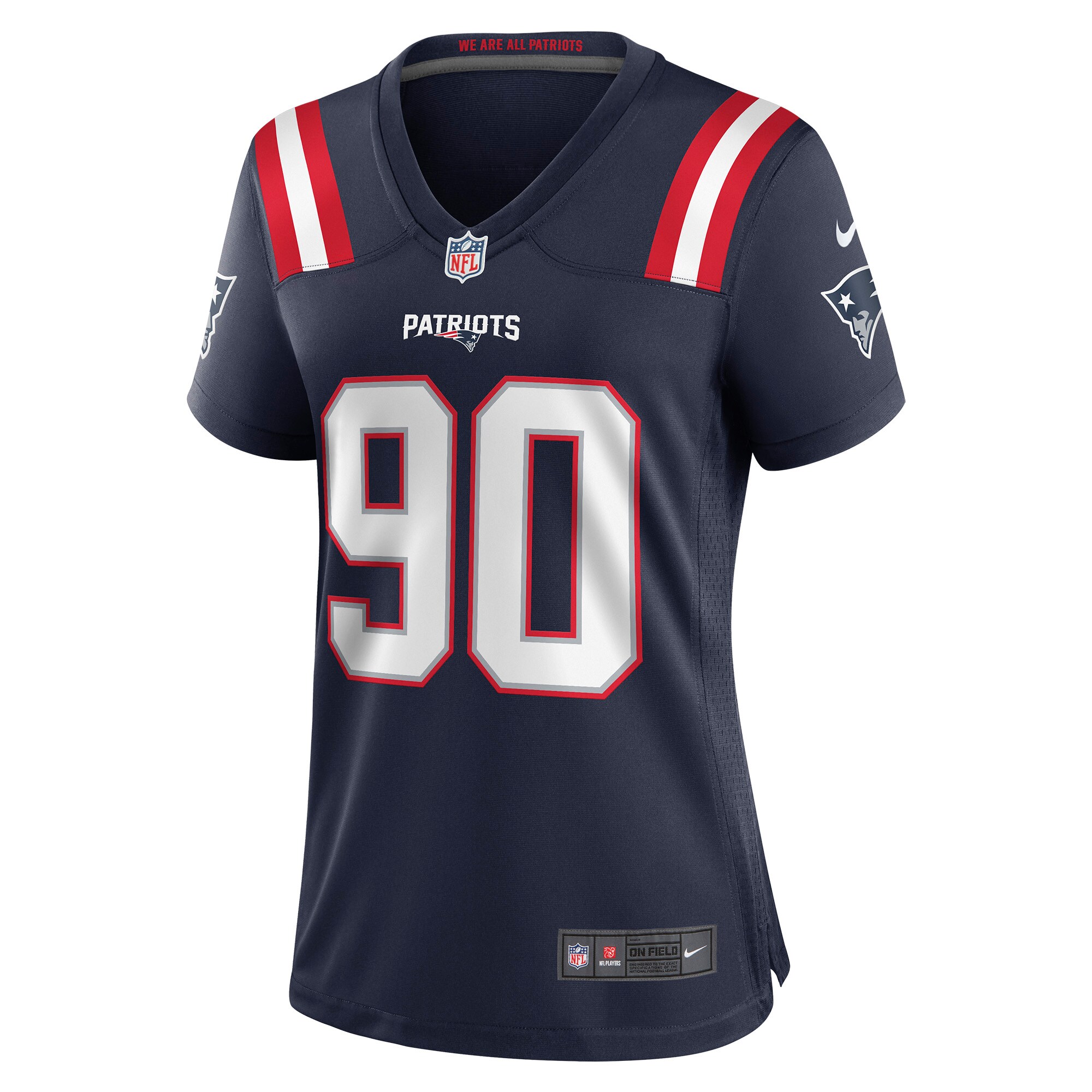 Christian Barmore New England Patriots Women's Player Game Jersey - Navy cheap jerseys for sale - CheapJerseys.Shop