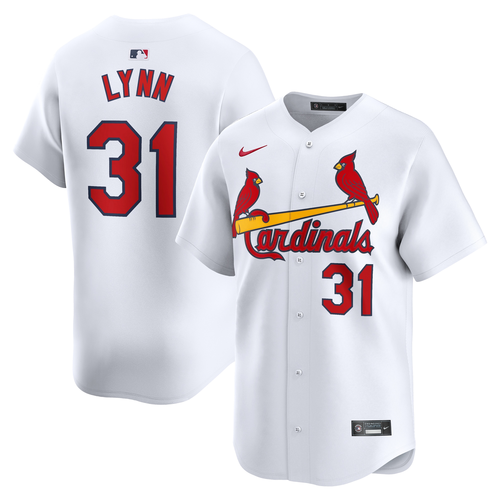Lance Lynn St. Louis Cardinals Home Limited Player Jersey\u00c2\u00a0\u00e2\u20ac\u201c White cheap jerseys for sale - CheapJerseys.Shop