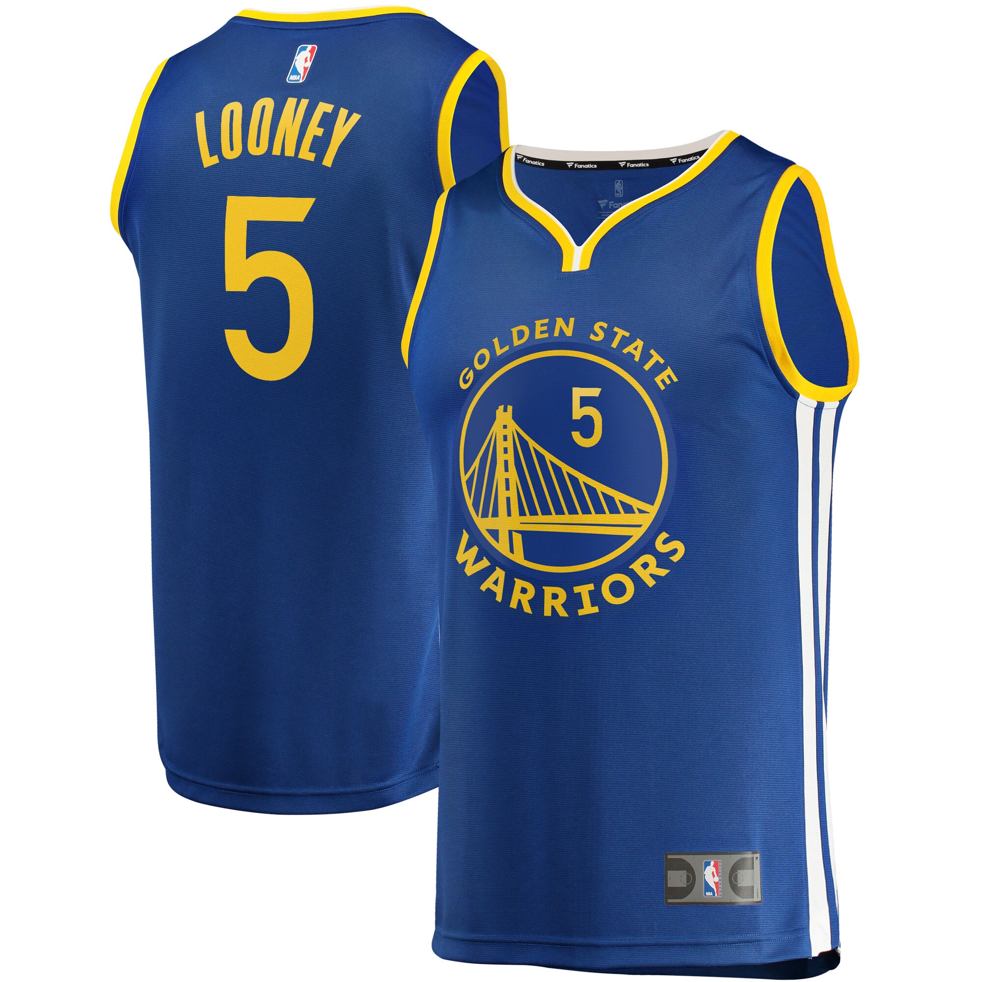 Kevon Looney Golden State Warriors Fanatics Fast Break Replica Jersey - Icon Edition - Blue cheap jerseys for sale - CheapJerseys.Shop