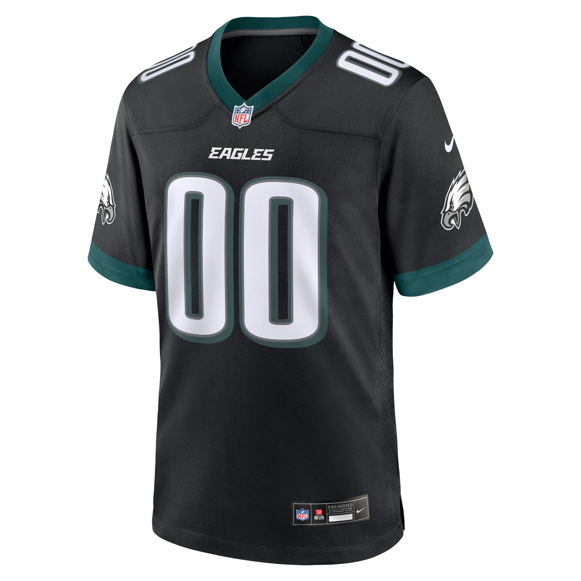 Philadelphia Eagles Alternate Custom Game Jersey - Black cheap jerseys for sale - CheapJerseys.Shop