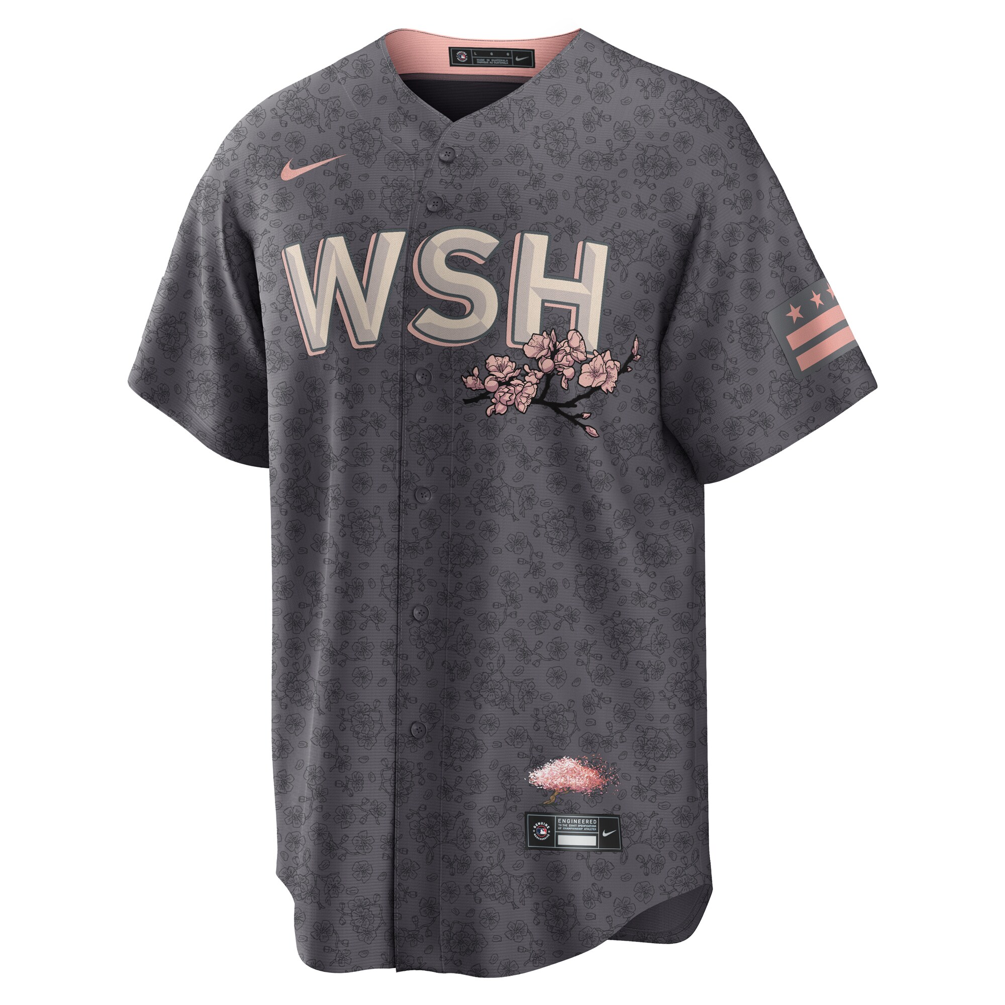 Washington Nationals City Connect Replica Team Jersey - Gray cheap jerseys for sale - CheapJerseys.Shop