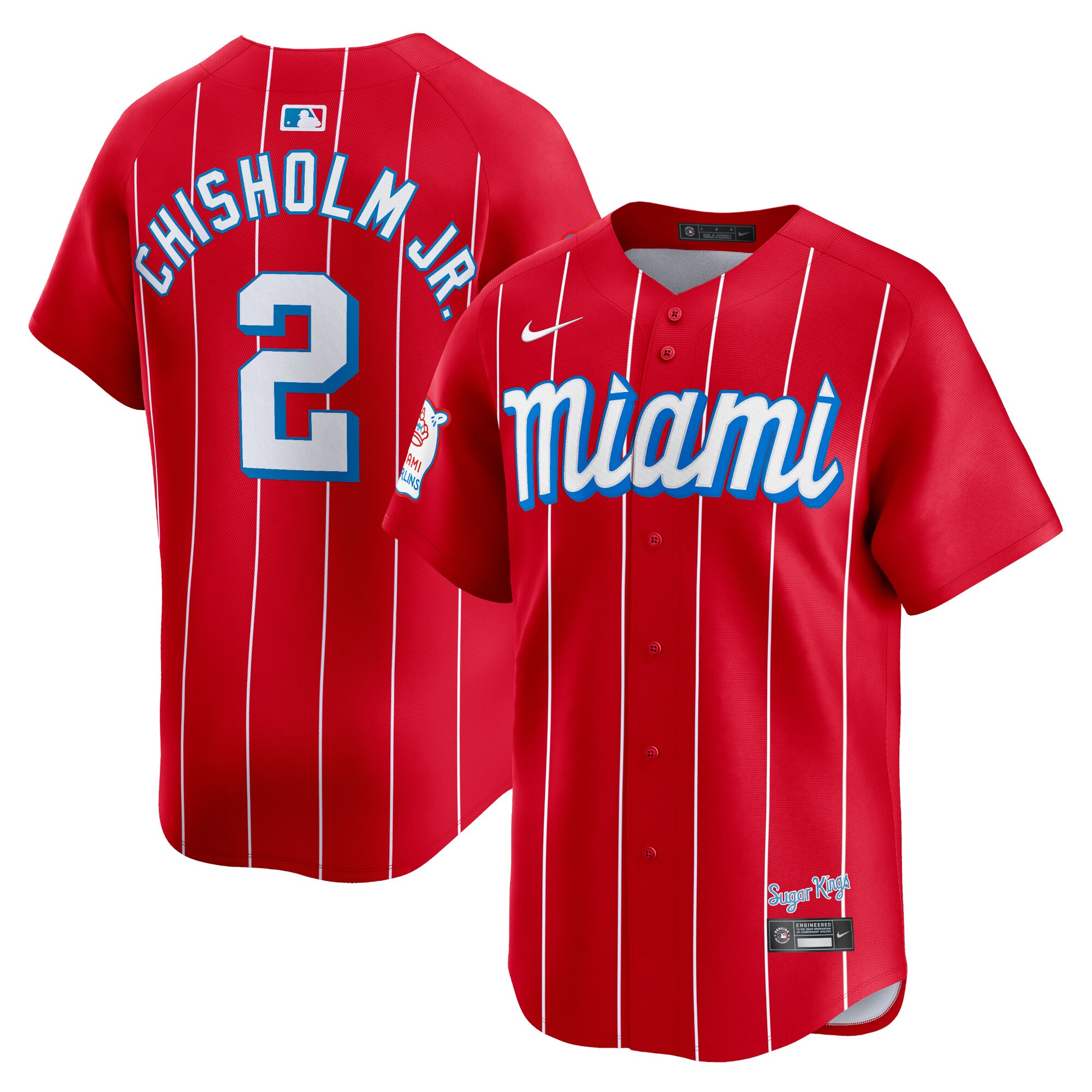 Jazz Chisholm Jr. Miami Marlins City Connect Limited Player Jersey - Red cheap jerseys for sale - CheapJerseys.Shop
