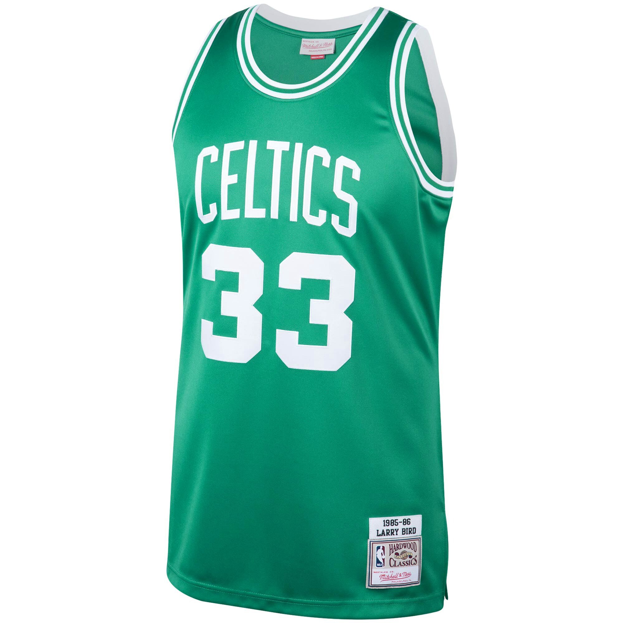 Larry Bird Boston Celtics Mitchell & Ness 1985\/86 Hardwood Classics Authentic Jersey - Kelly Green cheap jerseys for sale - CheapJerseys.Shop