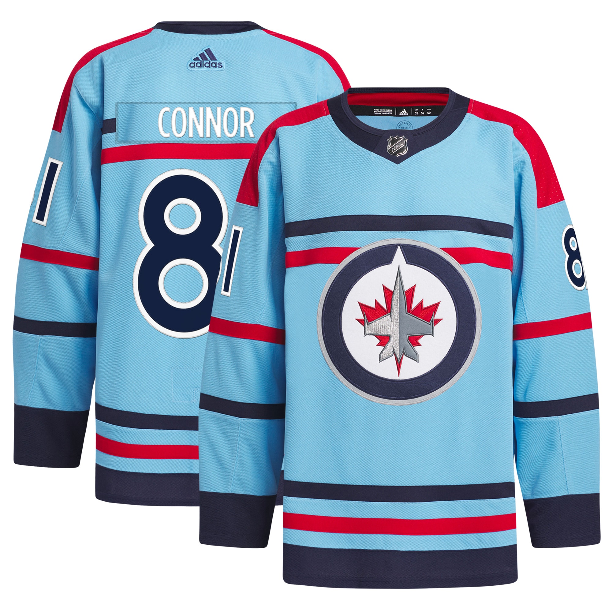 Kyle Connor Winnipeg Jets Anniversary Primegreen Authentic Player Jersey - Light Blue cheap jerseys for sale - CheapJerseys.Shop
