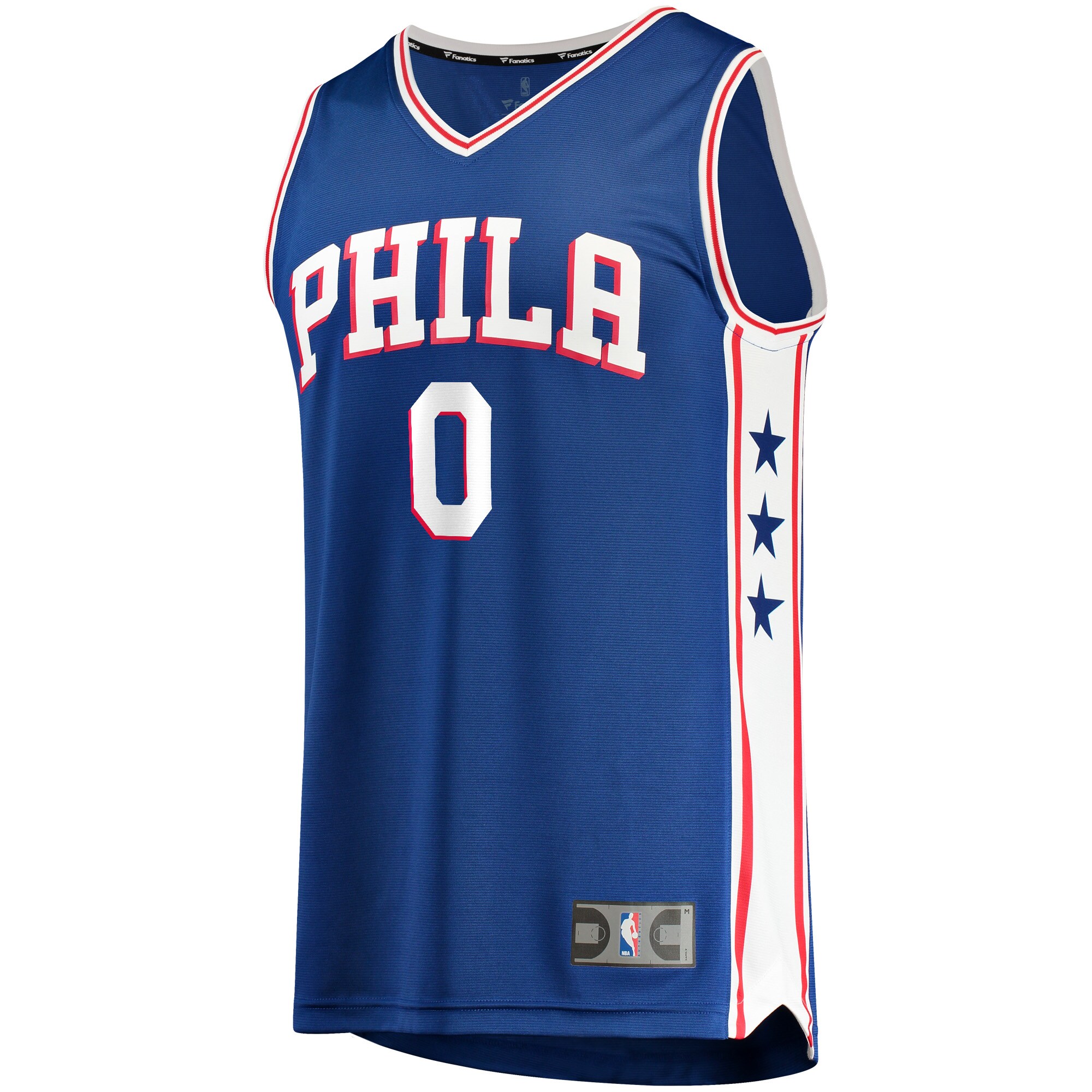 Tyrese Maxey Philadelphia 76ers Fanatics Fast Replica Jersey Royal - Icon Edition cheap jerseys for sale - CheapJerseys.Shop