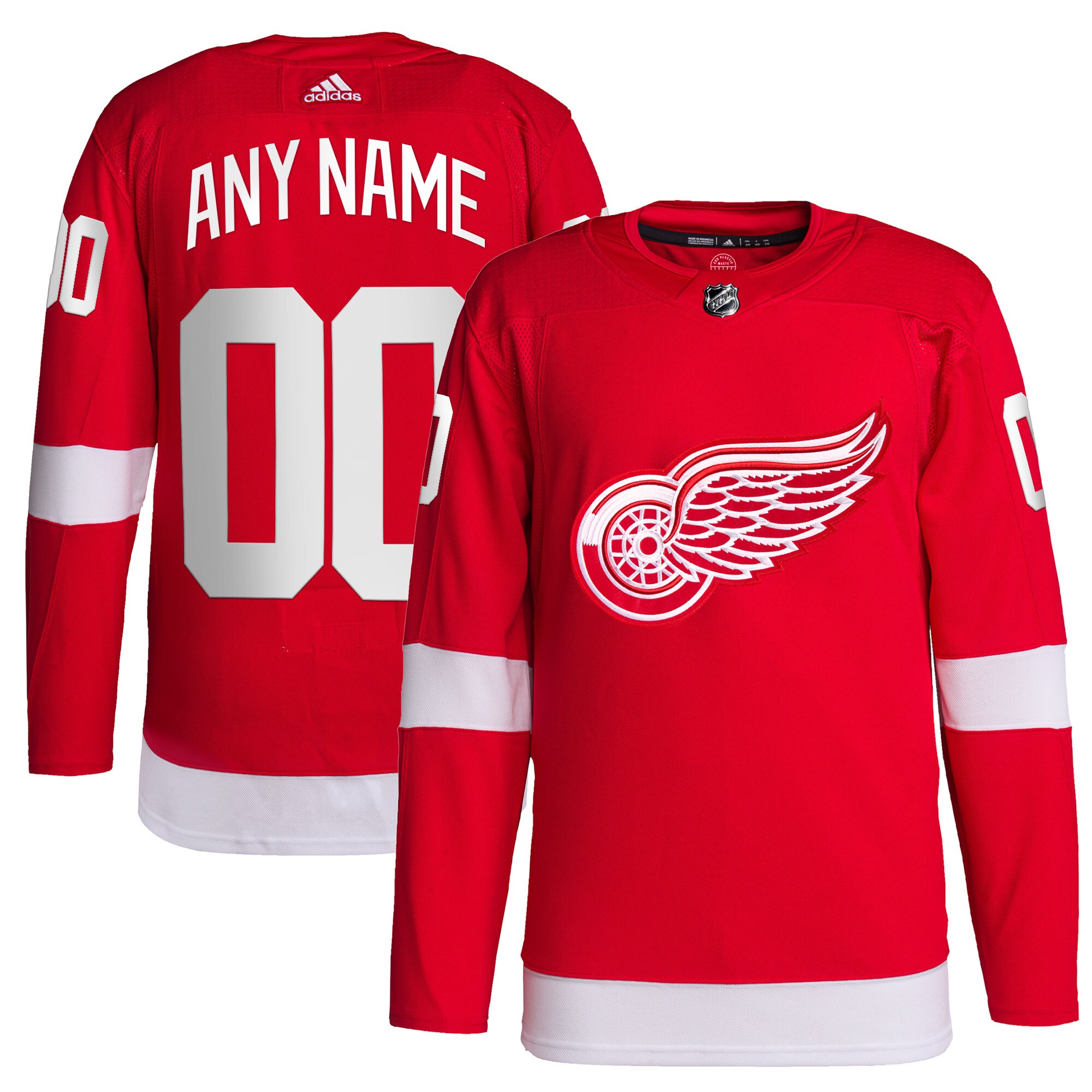 Detroit Red Wings Home Primegreen Authentic Custom Jersey - Red cheap jerseys for sale - CheapJerseys.Shop