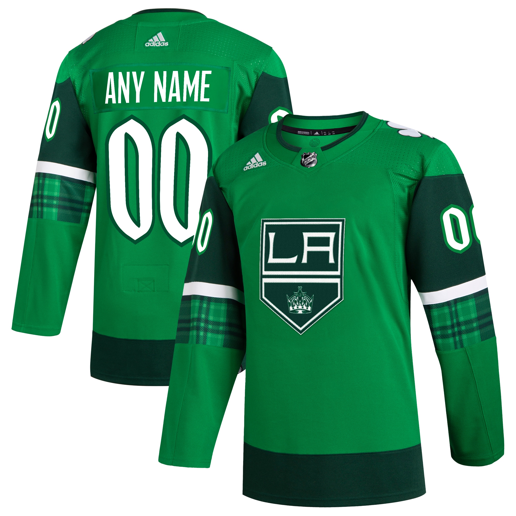 Los Angeles Kings St. Patrick's Day Authentic Custom Jersey - Kelly Green cheap jerseys for sale - CheapJerseys.Shop