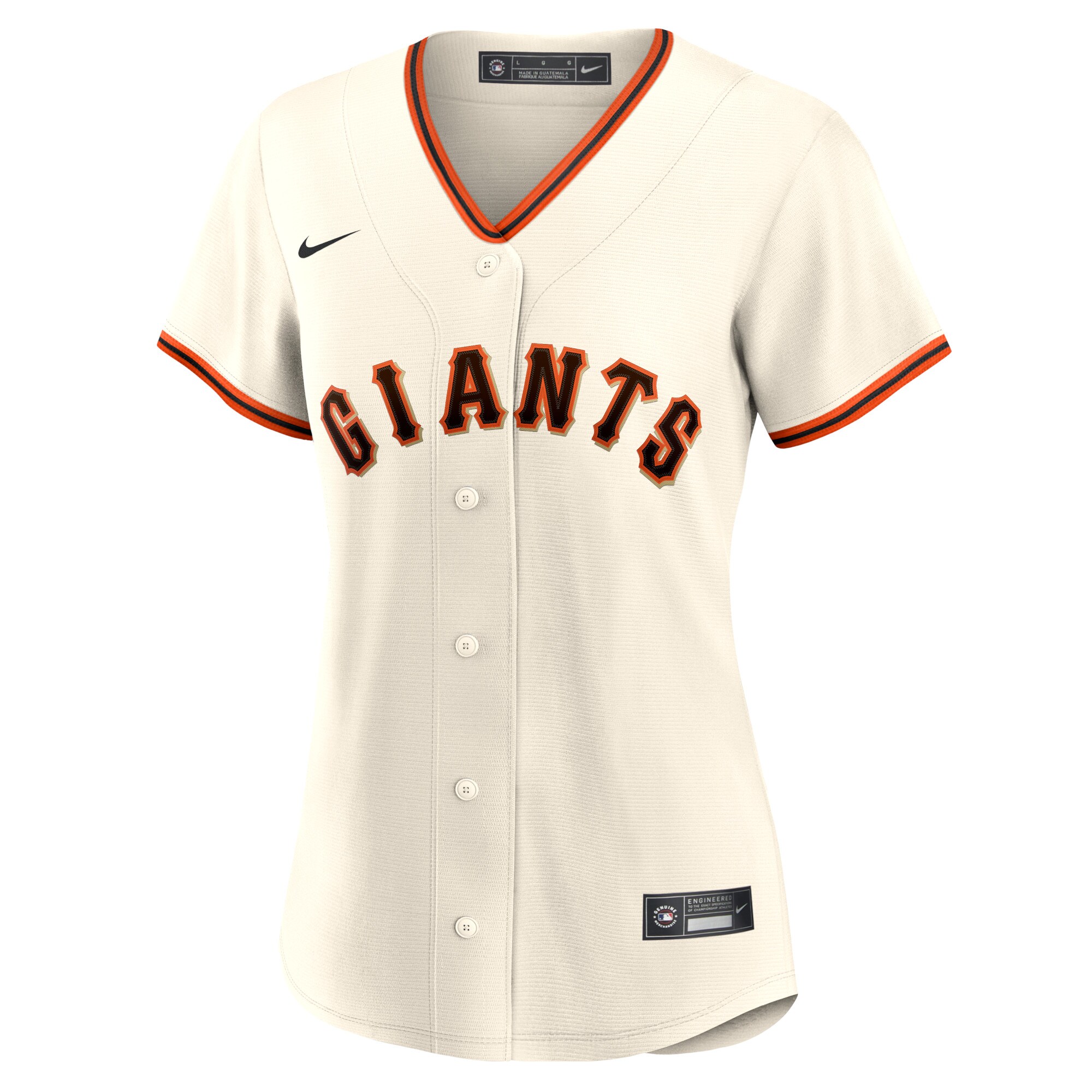 San Francisco Giants Women's Home Blank Replica Jersey - Cream cheap jerseys for sale - CheapJerseys.Shop