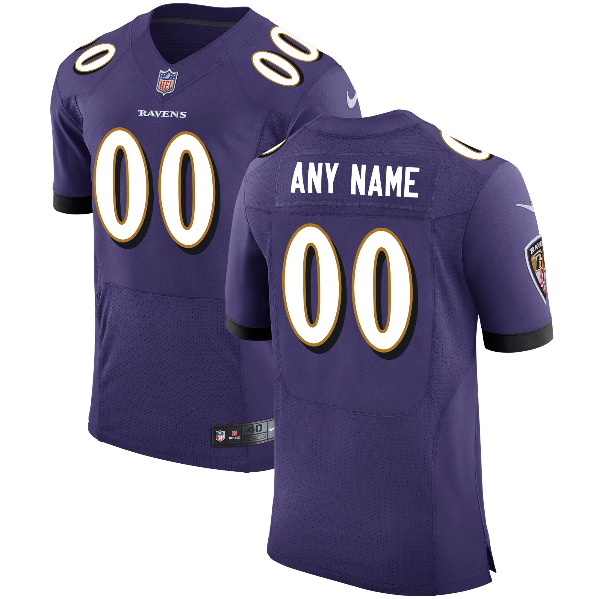 Baltimore Ravens Speed Machine Custom Elite Jersey - Purple cheap jerseys for sale - CheapJerseys.Shop
