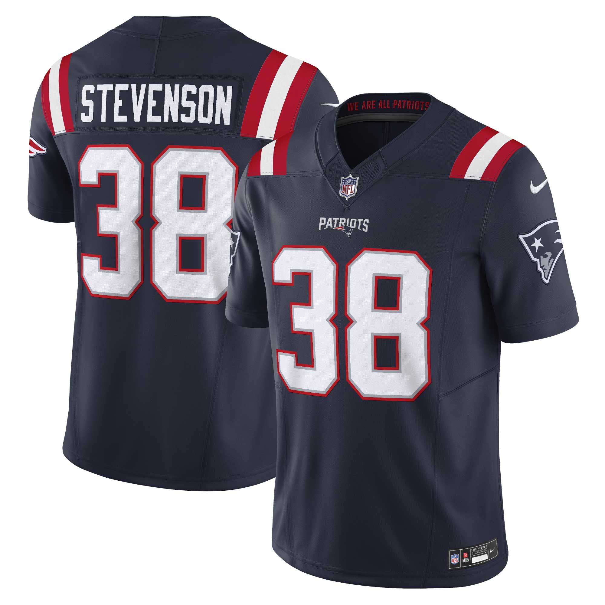 Rhamondre Stevenson New England Patriots Vapor F.U.S.E. Limited Jersey - Navy cheap jerseys for sale - CheapJerseys.Shop