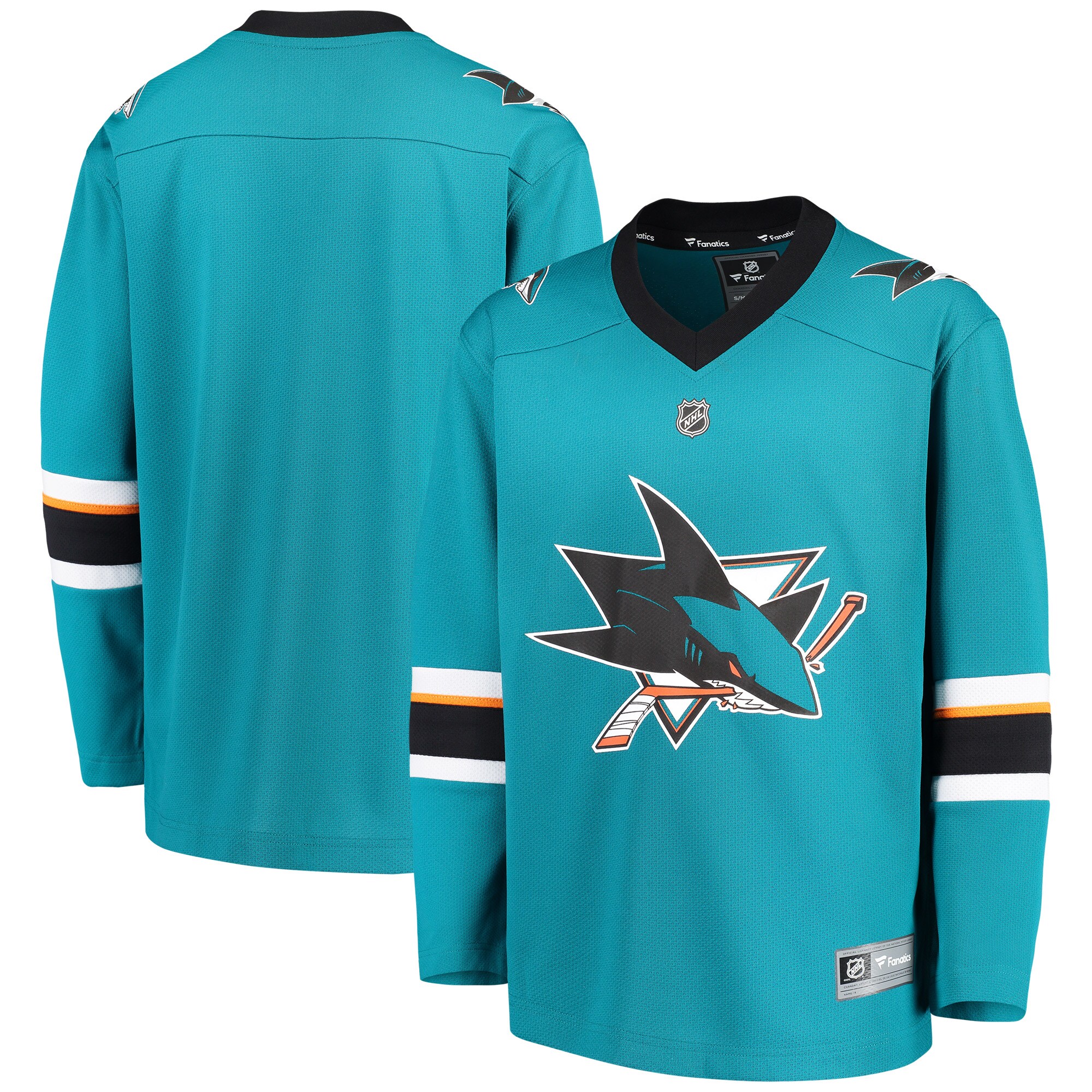 San Jose Sharks Fanatics Youth Home Replica Blank Jersey - Teal cheap jerseys for sale - CheapJerseys.Shop