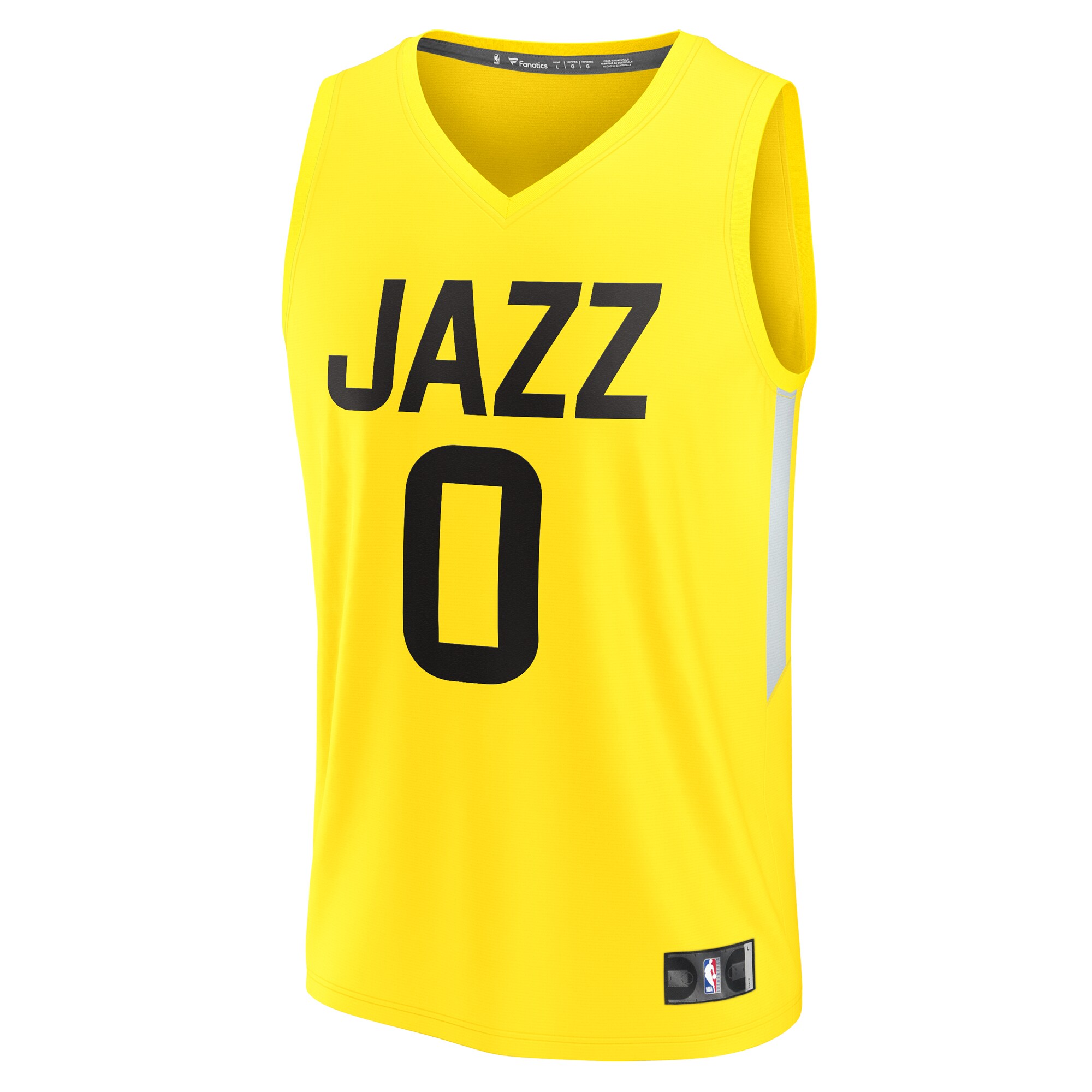 Taylor Hendricks Utah Jazz Fanatics Youth Fast Break Replica Jersey - Icon Edition - Yellow cheap jerseys for sale - CheapJerseys.Shop