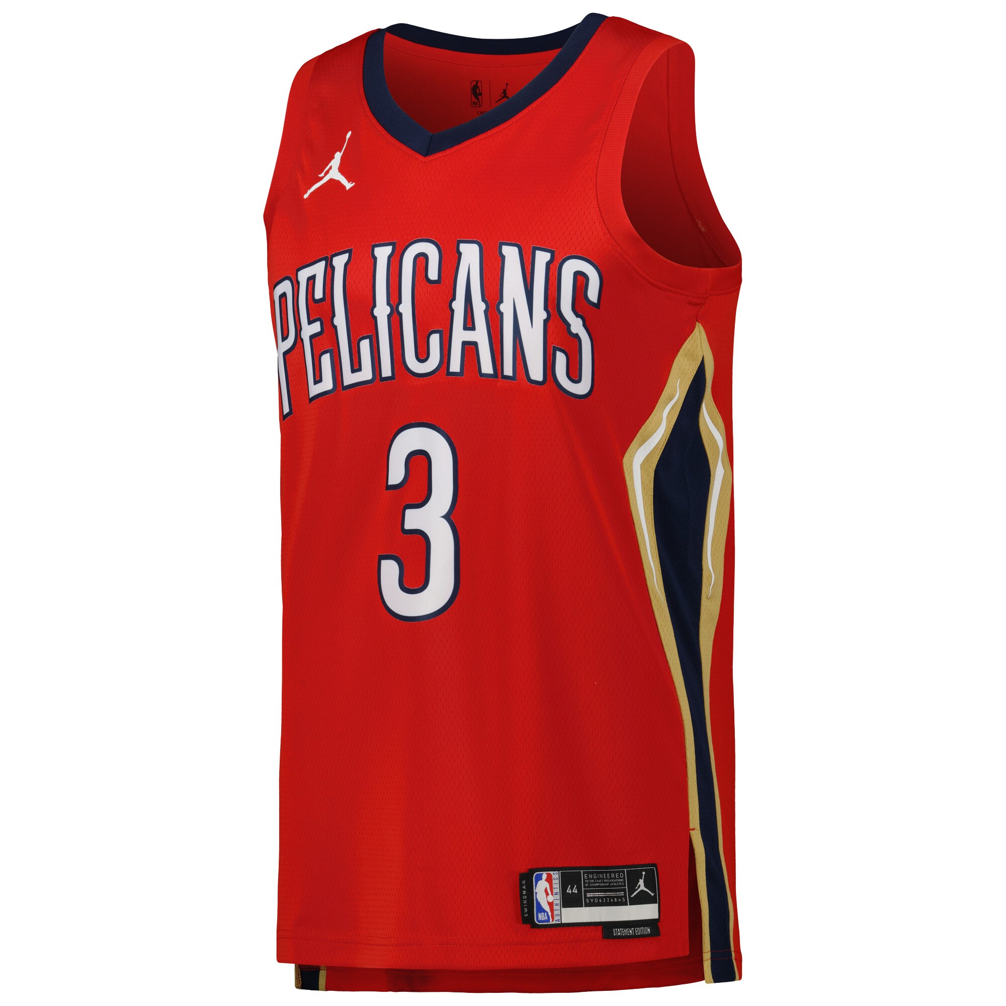 CJ McCollum New Orleans Pelicans Jordan Brand Unisex Swingman Jersey - Statement Edition - Red cheap jerseys for sale - CheapJerseys.Shop
