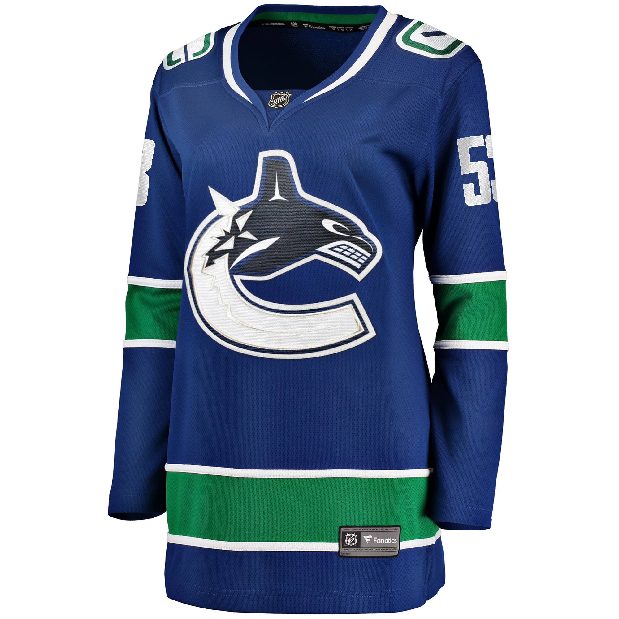 Teddy Blueger Vancouver Canucks Fanatics Women's Home Breakaway Player Jersey - Blue cheap jerseys for sale - CheapJerseys.Shop