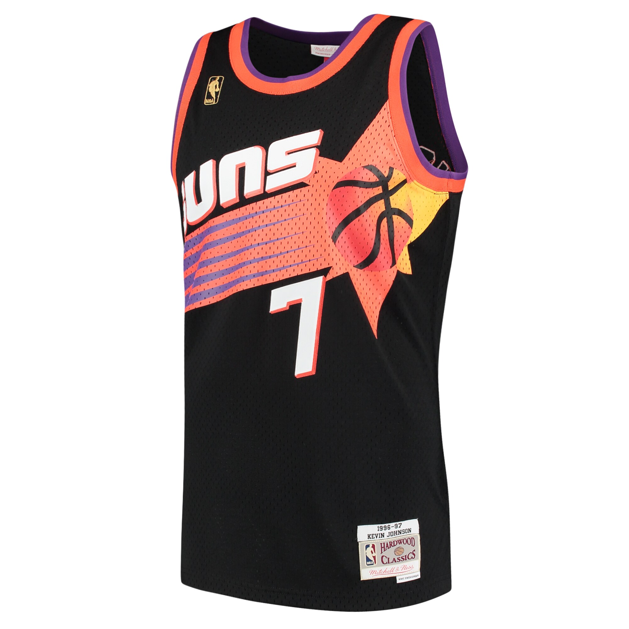 Kevin Johnson Phoenix Suns Mitchell & Ness 1996\/97 Hardwood Classics Swingman Jersey - Black cheap jerseys for sale - CheapJerseys.Shop