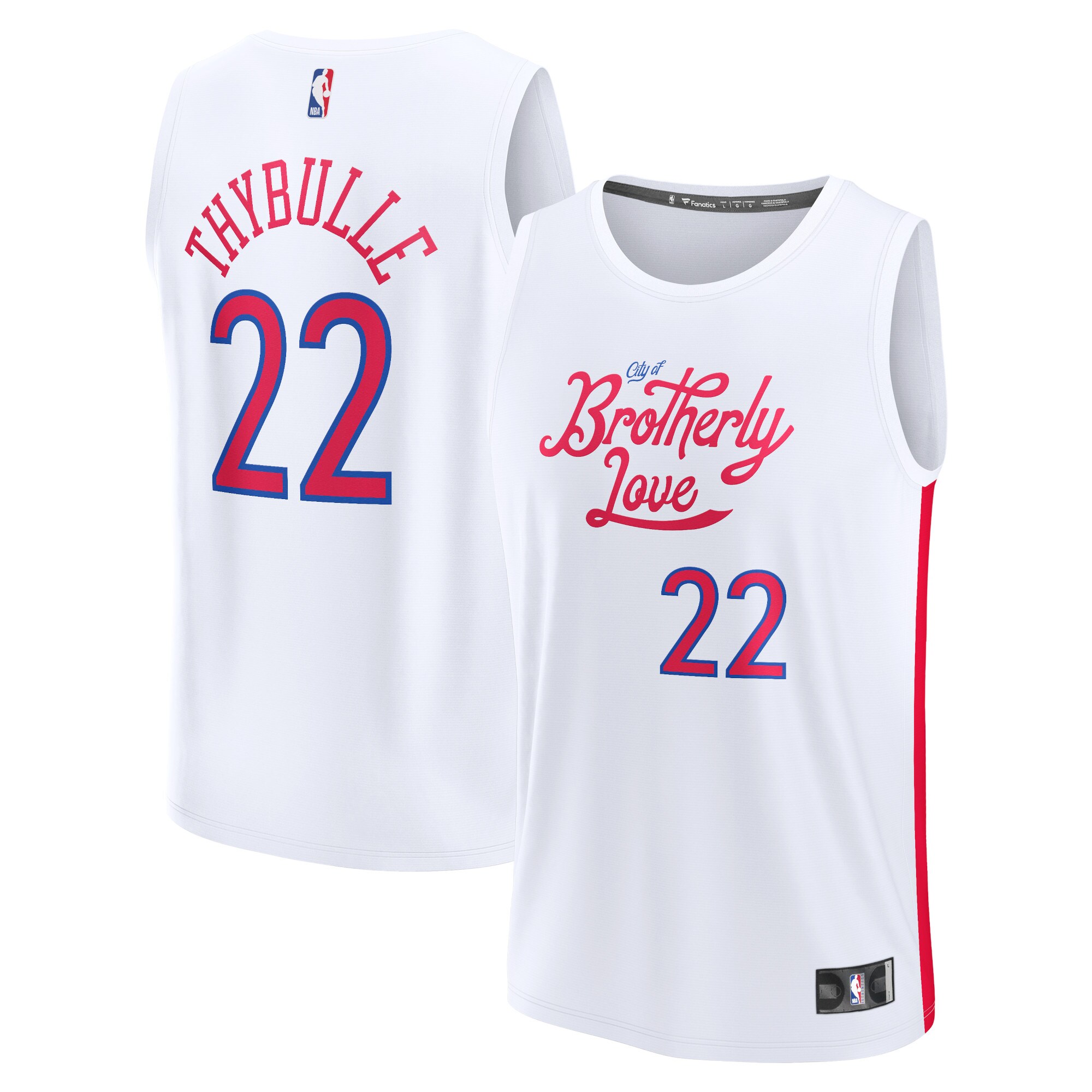 Matisse Thybulle Philadelphia 76ers Fanatics Youth Fastbreak Jersey - City Edition - White cheap jerseys for sale - CheapJerseys.Shop
