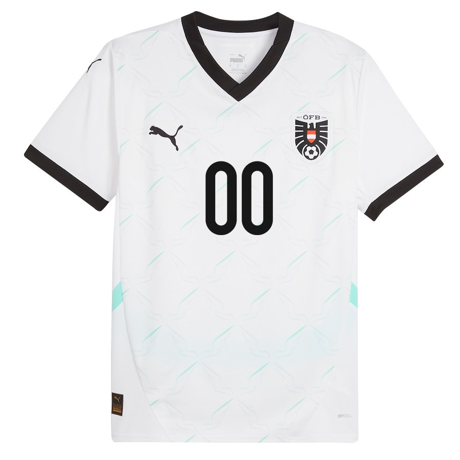 Austria National Team 2024/25 Custom Away Men Jersey - White cheap jerseys for sale - CheapJerseys.Shop