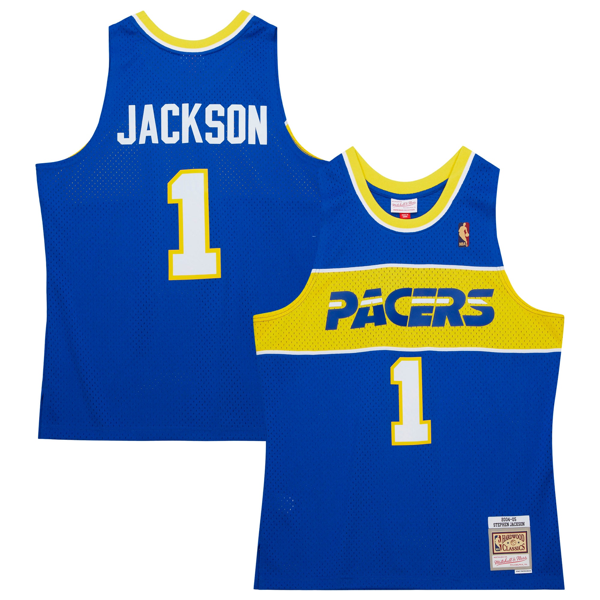 Stephen Jackson Indiana Pacers Mitchell & Ness 2004\/05 Hardwood Classics Swingman Jersey - Royal cheap jerseys for sale - CheapJerseys.Shop