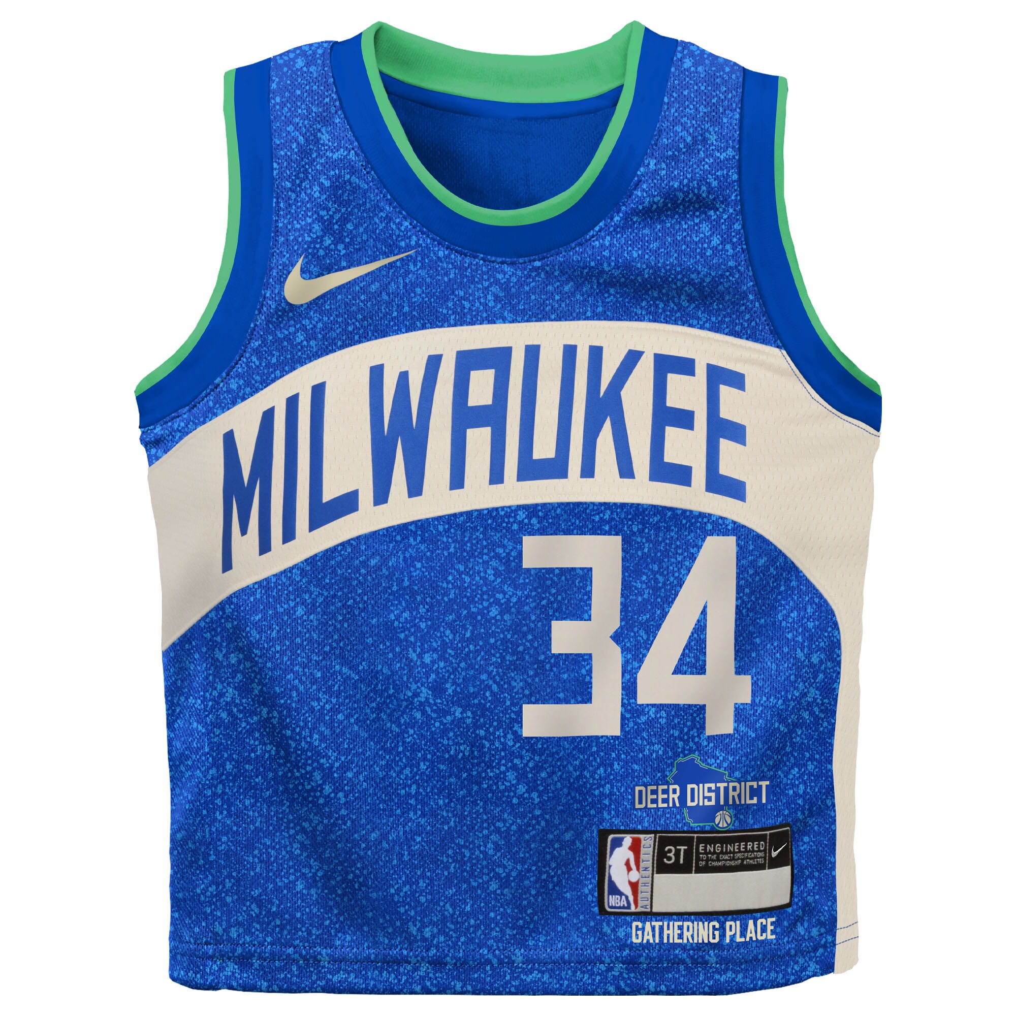 Giannis Antetokounmpo Milwaukee Bucks Infant Swingman Replica Jersey - City Edition - Royal cheap jerseys for sale - CheapJerseys.Shop