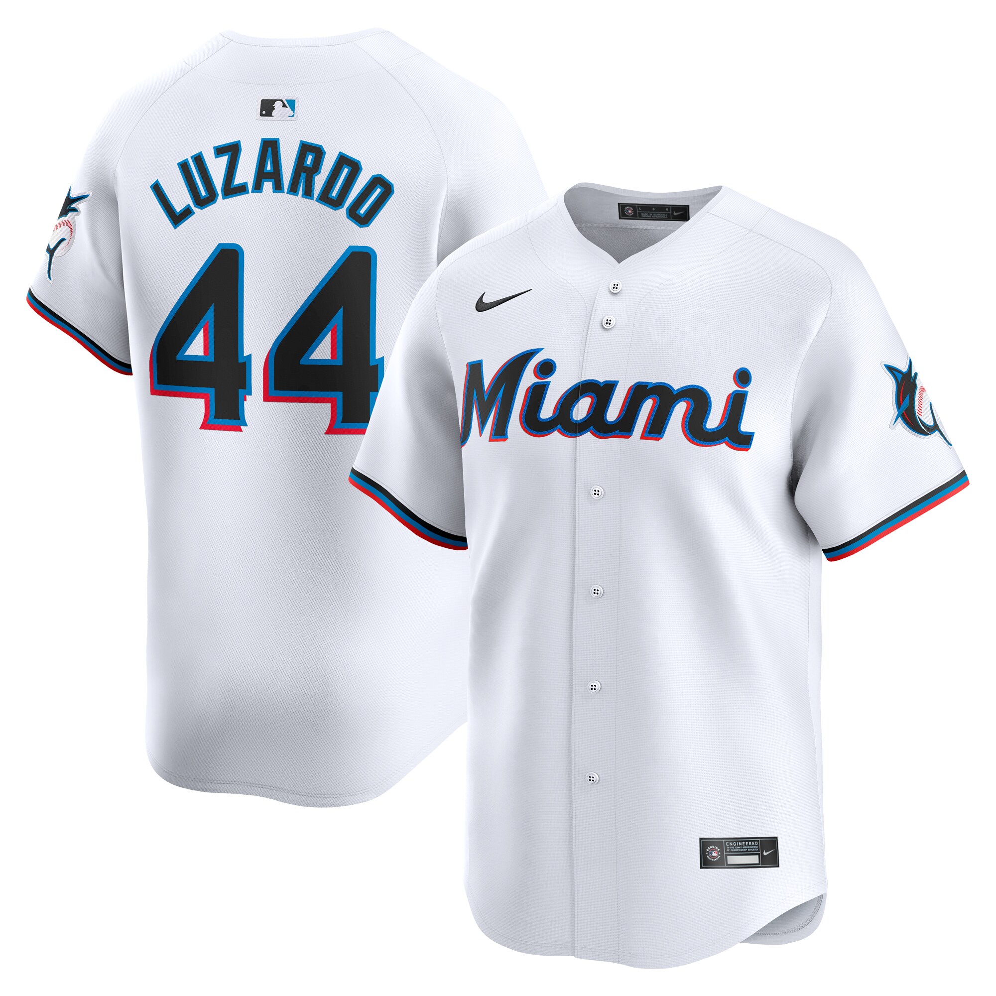 Jesus Luzardo Miami Marlins Home Limited Player Jersey - White cheap jerseys for sale - CheapJerseys.Shop