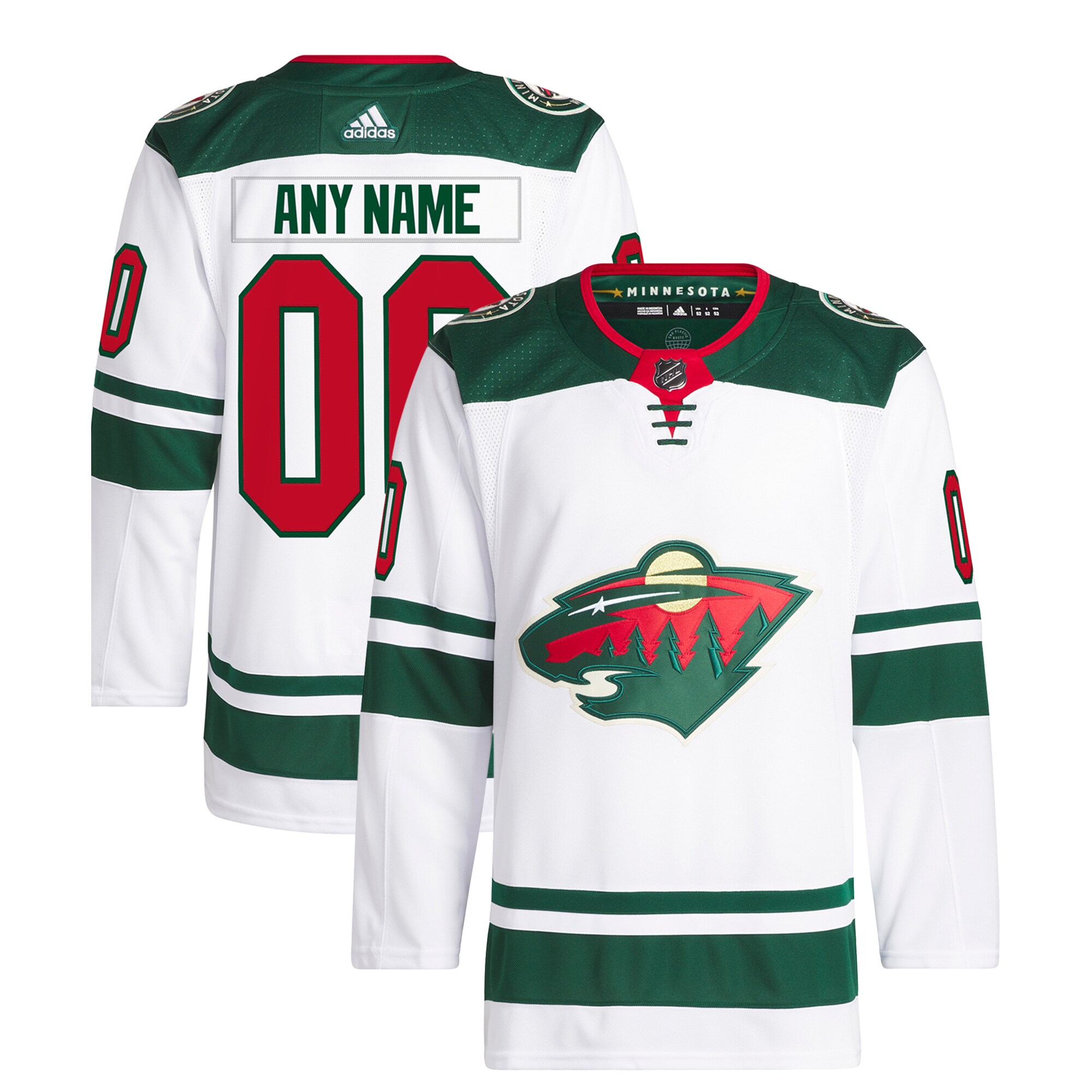 Minnesota Wild Away Primegreen Authentic Custom Jersey - White cheap jerseys for sale - CheapJerseys.Shop