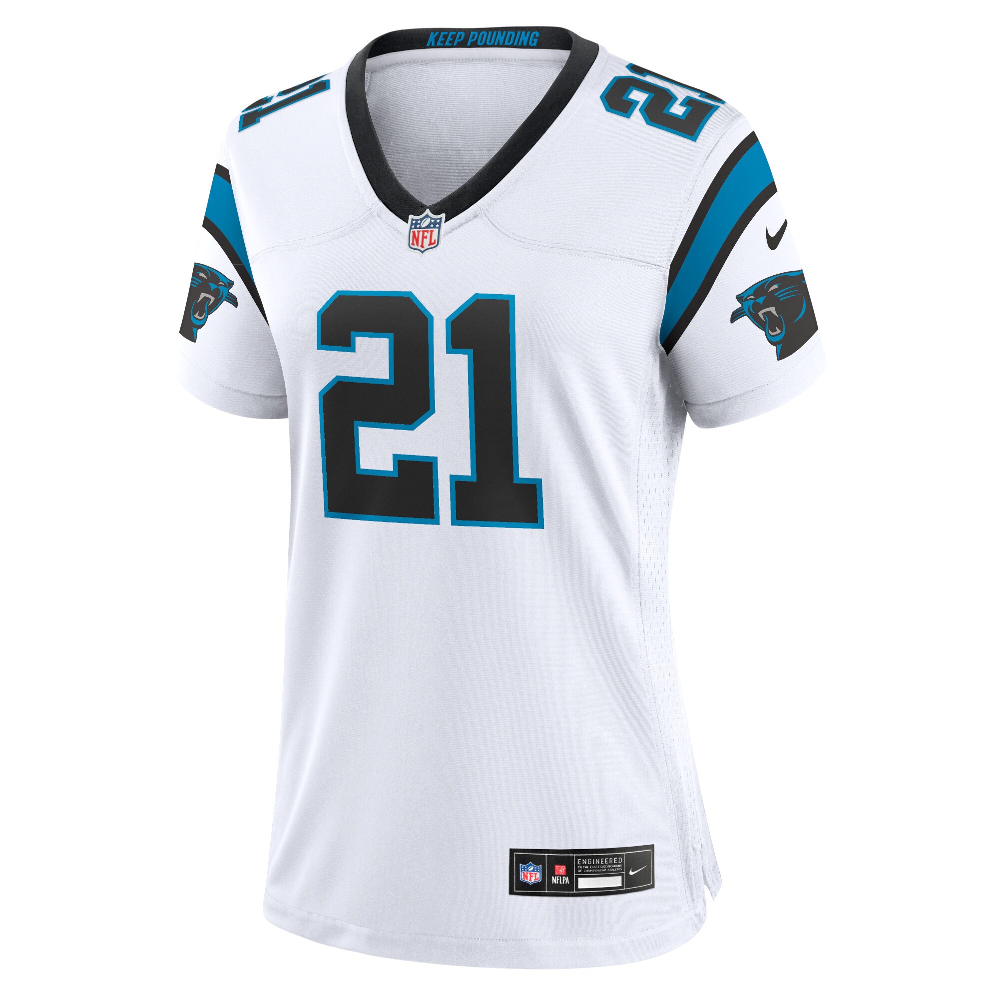 Jeremy Chinn Carolina Panthers Women's Player Jersey - White cheap jerseys for sale - CheapJerseys.Shop