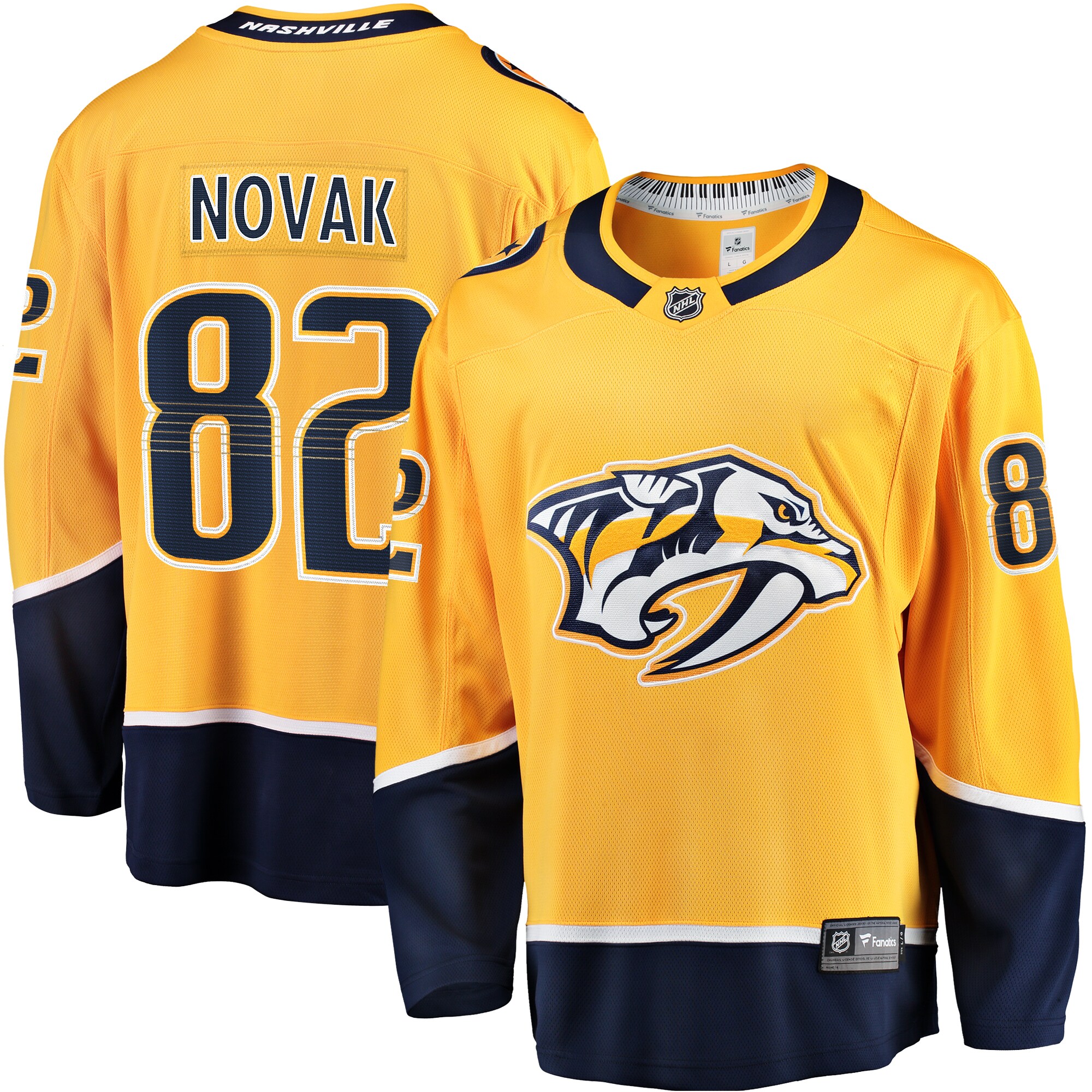 Tommy Novak Nashville Predators Fanatics Home Breakaway Jersey - Gold cheap jerseys for sale - CheapJerseys.Shop