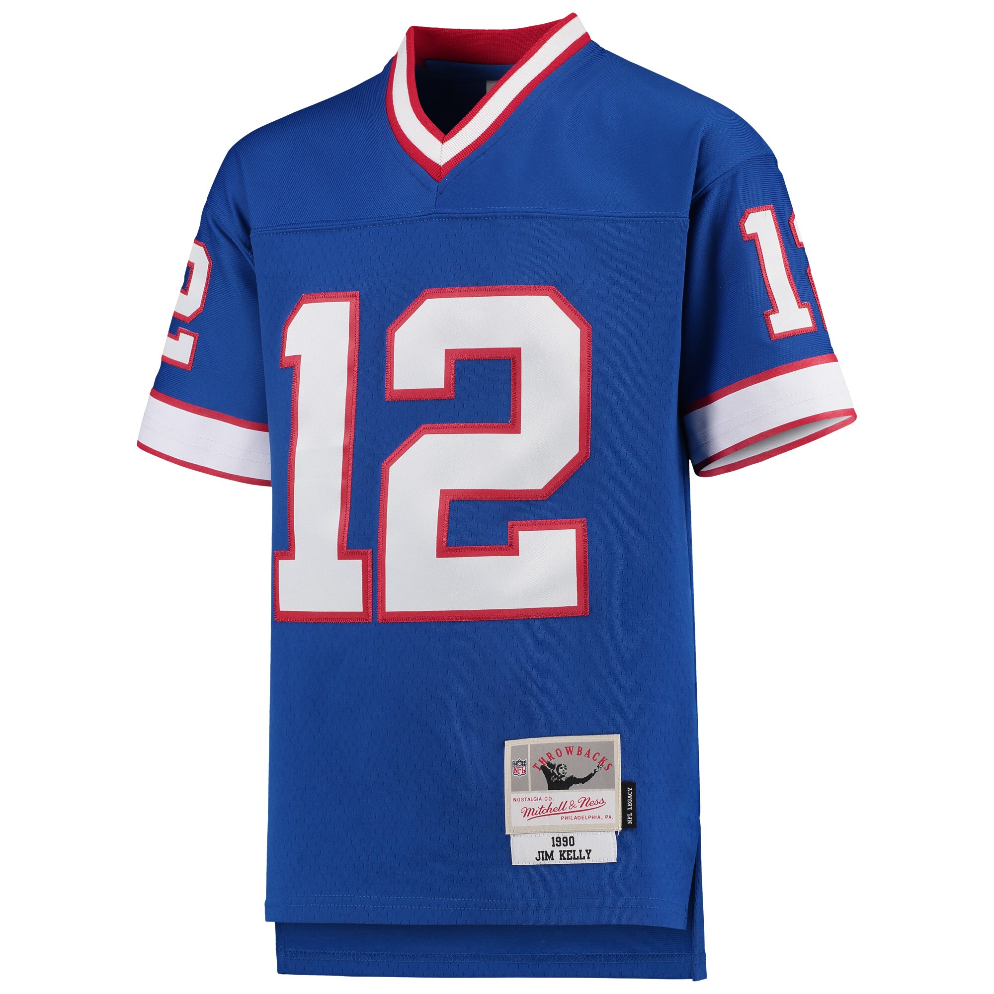 Jim Kelly Buffalo Bills Mitchell & Ness Youth 1990 Legacy Retired Player Jersey - Royal cheap jerseys for sale - CheapJerseys.Shop