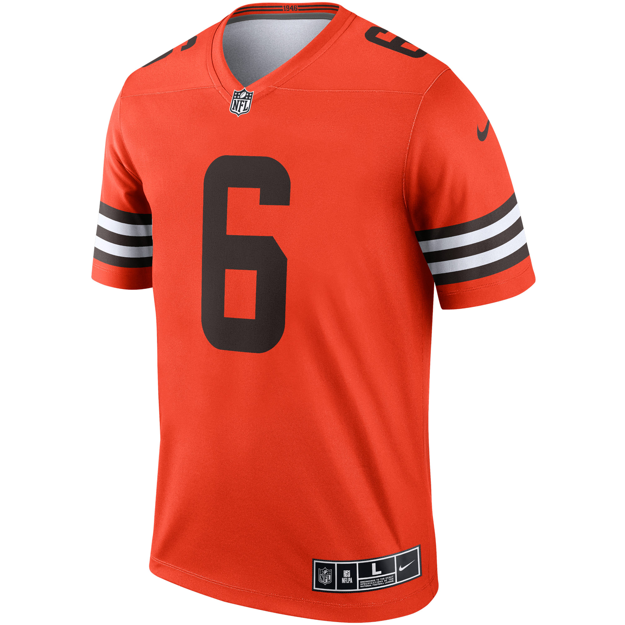 Baker Mayfield Cleveland Browns Inverted Legend Jersey - Orange cheap jerseys for sale - CheapJerseys.Shop
