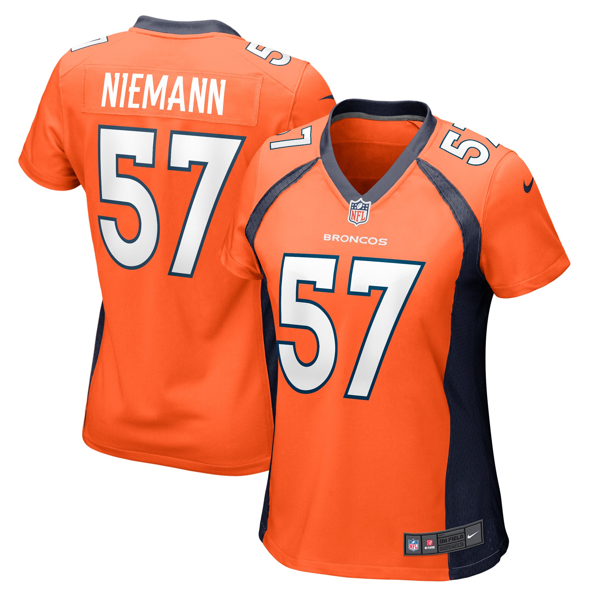 Ben Niemann Denver Broncos Women's Team Game Jersey - Orange cheap jerseys for sale - CheapJerseys.Shop