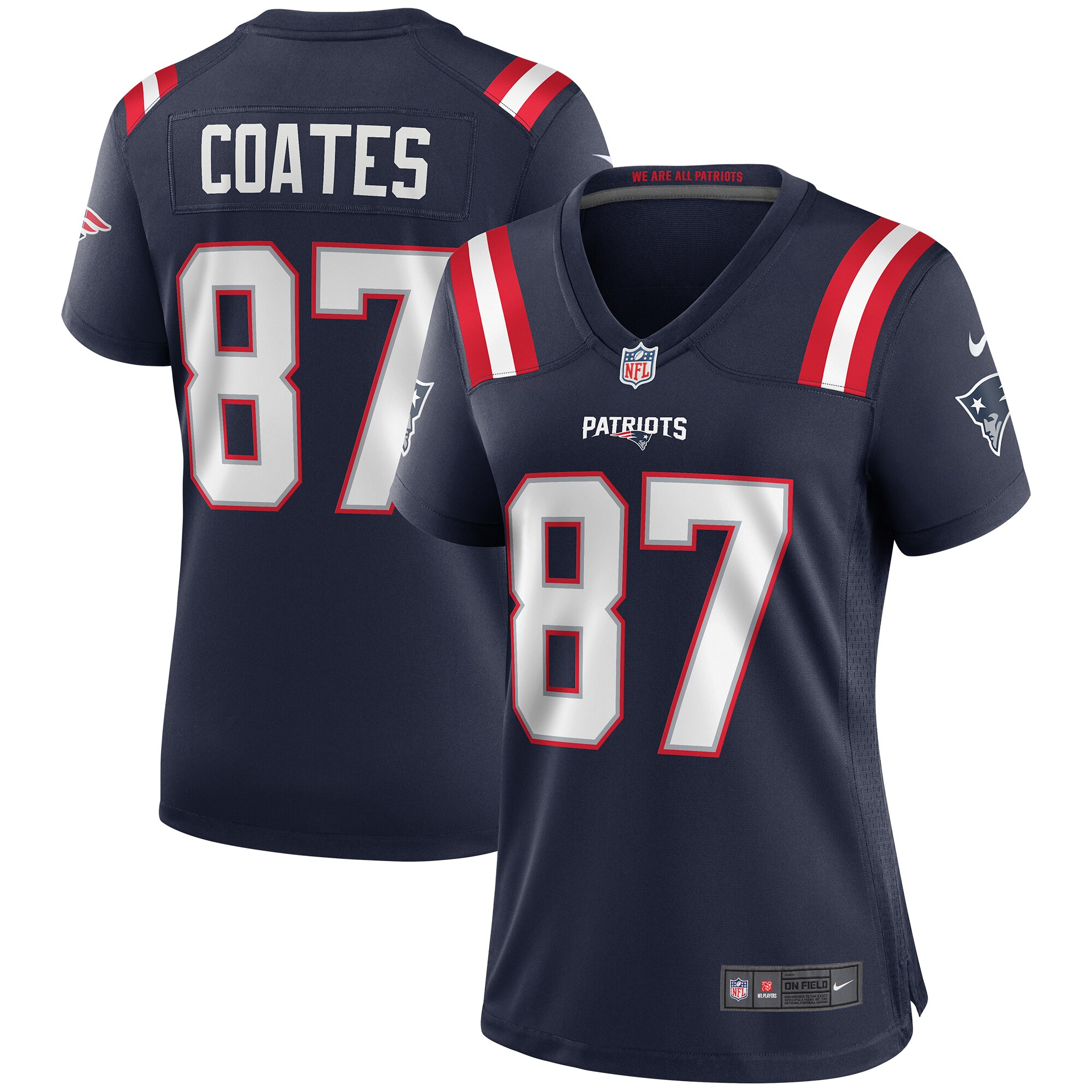Ben Coates New England Patriots Women's Game Retired Player Jersey - Navy cheap jerseys for sale - CheapJerseys.Shop
